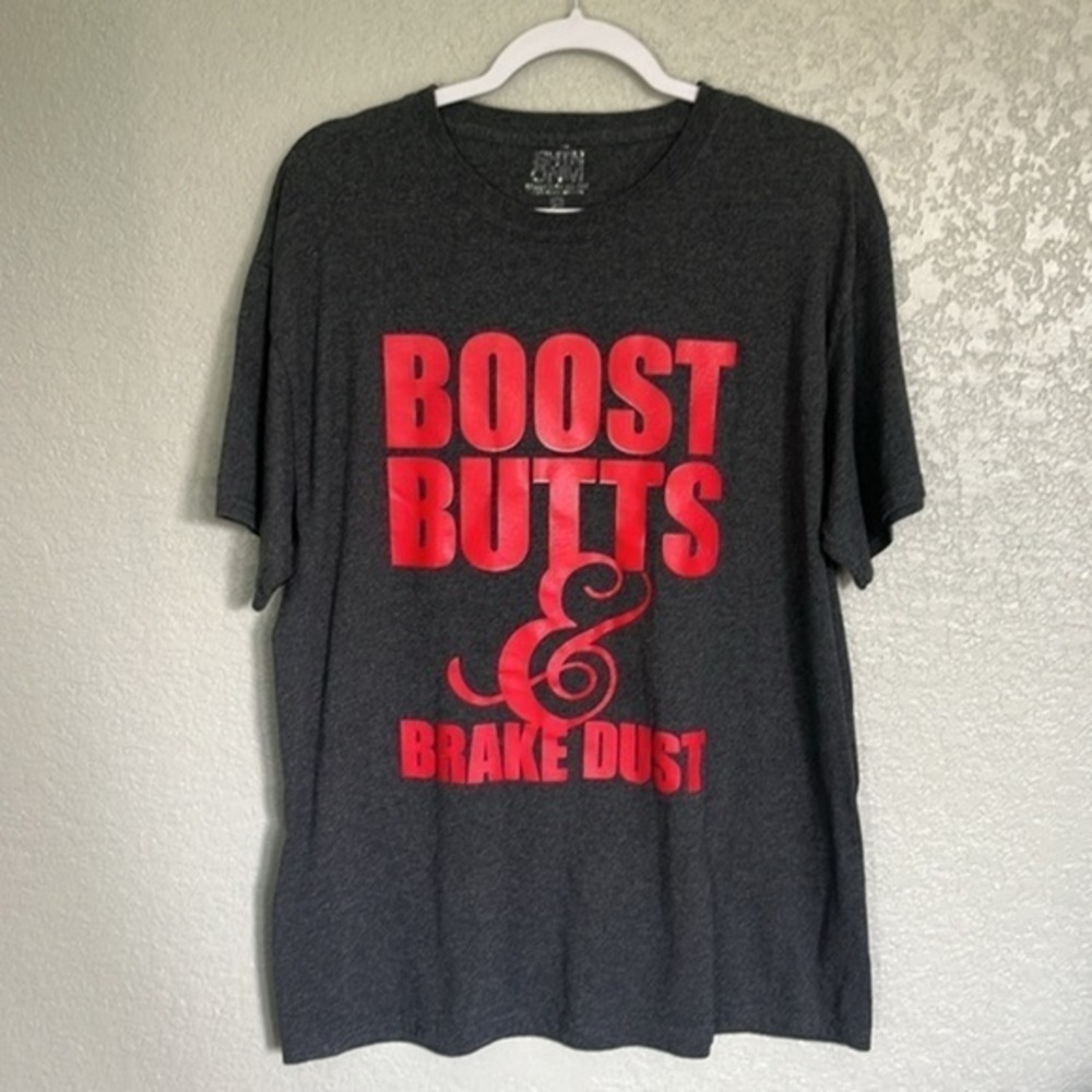 100% Cotton Graphic T-Shirt Men’s Gray Large